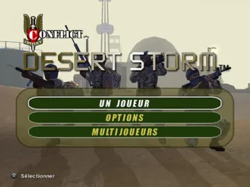 Conflict - Desert Storm screen shot title